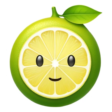 Green chill with lemon  sticker
