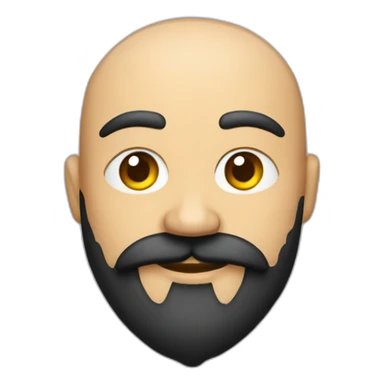 Man with dark beard, reverse cap and chicken sticker