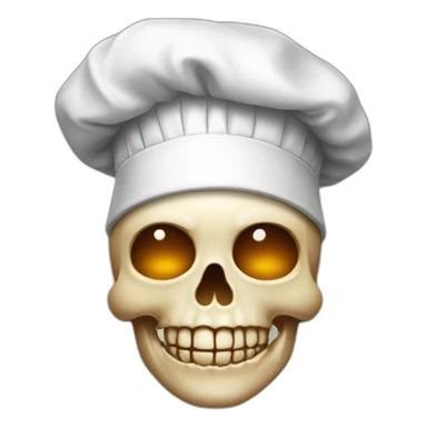 Skull Chef Kiss sticker