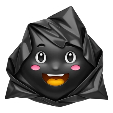 Black pollythene sticker