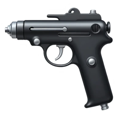 Black tattoo gun with needle sticker