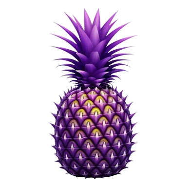 purple pineapple sticker