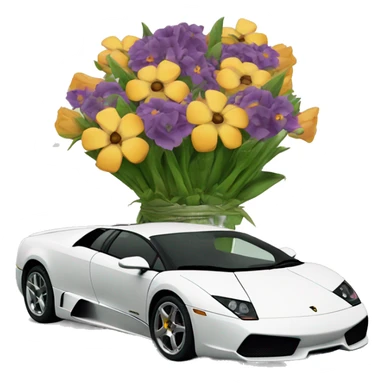 Murcielago con flores sticker