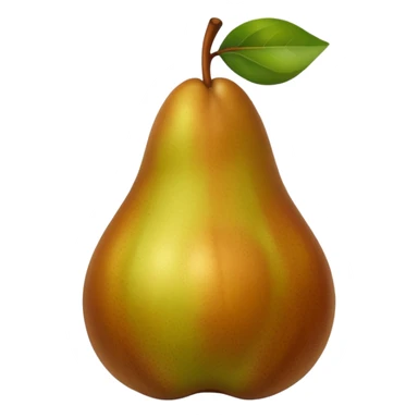 pear brown sticker