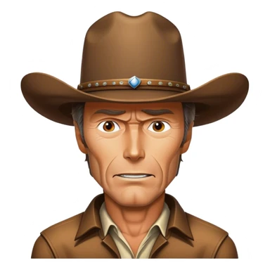 Clint Eastwood cowboy sticker