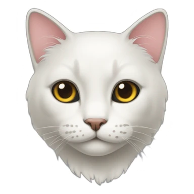Blanck cat sticker