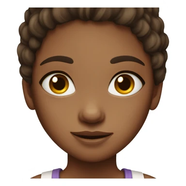 Blue eyed brown haired girl with freckles sticker