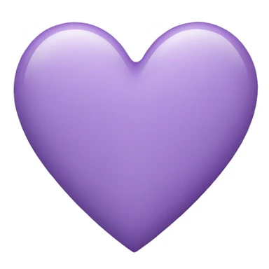light purple heart sticker