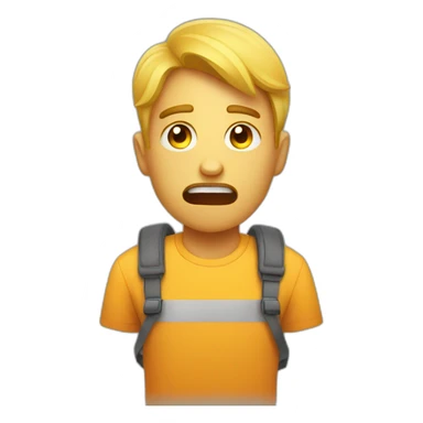 stressed out UX designer sticker