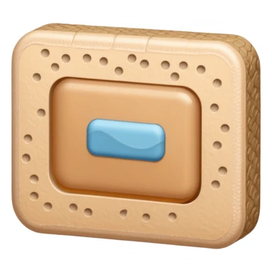 a tan band aid sticker