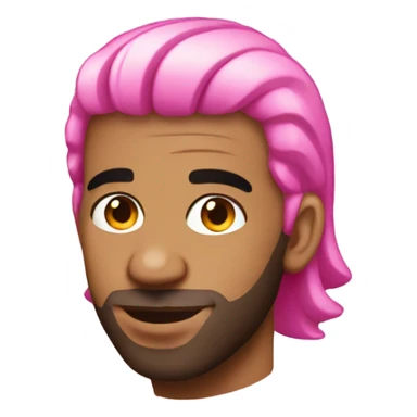 Drake with pink hair sticker