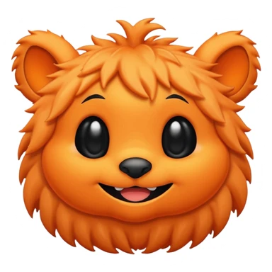 An orange and black stitch from lilo and stitch sticker