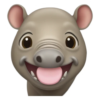 Babirusa Smile sticker