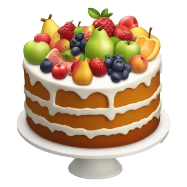 10th anniversay fruits cake sticker