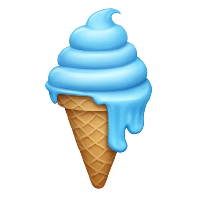blue ice cream sticker