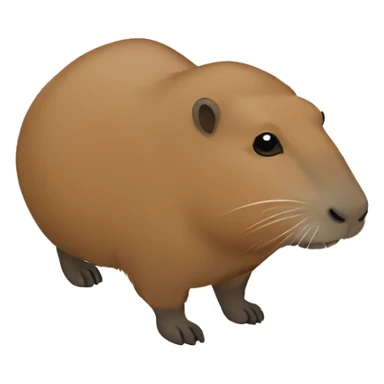 capybara with bow sticker