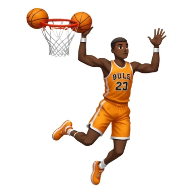 Basketball dunk  sticker