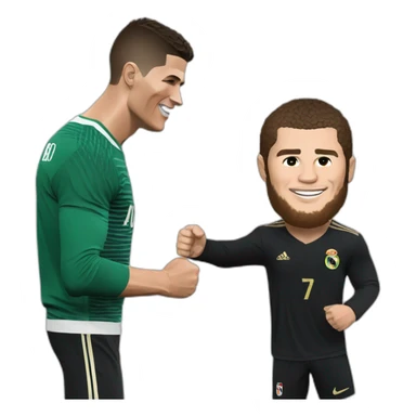 cristiano ronaldo met khabib sticker