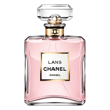 Light pink Chanel perfume sticker