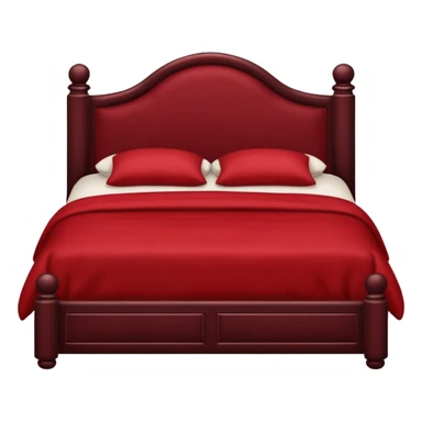 dark red bed emoji sticker
