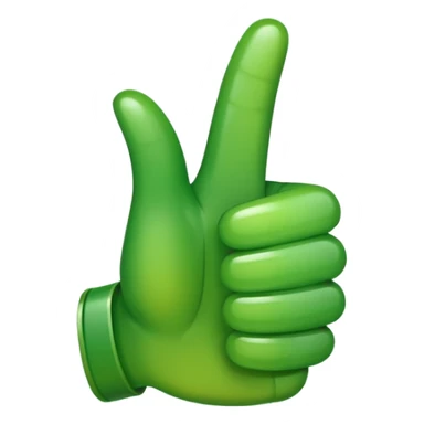 green thumbs up sticker