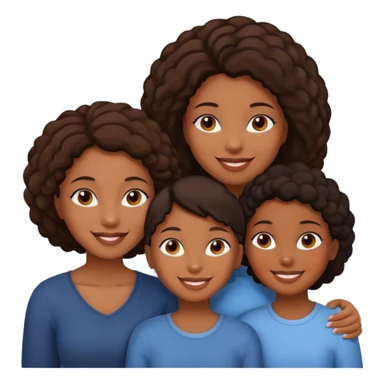 Two black girls and a mom sticker