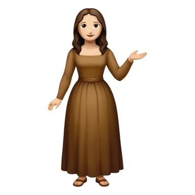 Full body Mona Lisa painting sticker