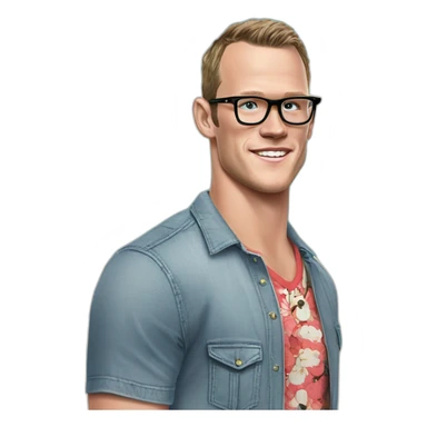 Jonathan Toews wearing glasses as beach bum sticker