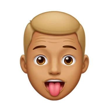 Guy with thong on with tongue out sticker