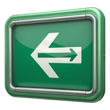 Exit Sign – green arrow,Subway Signs. sticker