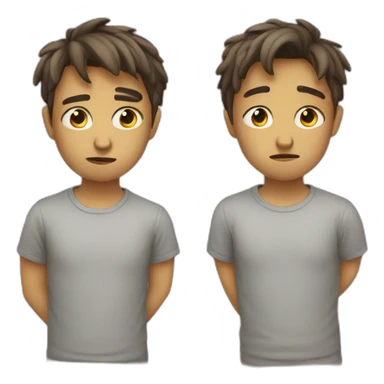 Sad and love sticker