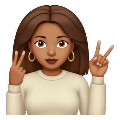 black lady using middle finger  sticker