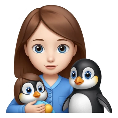 Savino the penguin,Moshi the doll and sticker