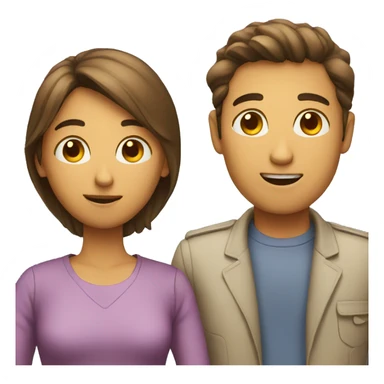 two person talking sticker