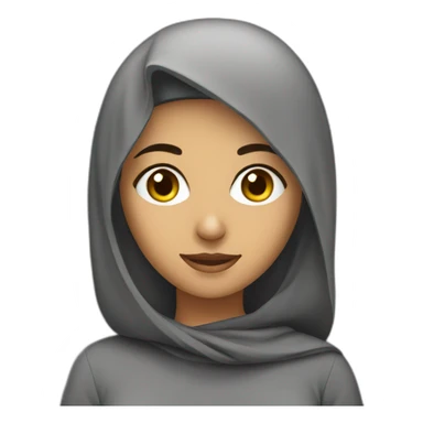 Arabic female student sticker