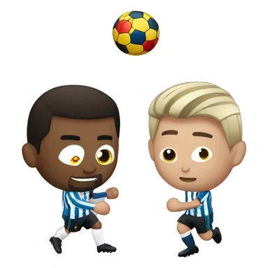messi and ronaldo fighting  sticker