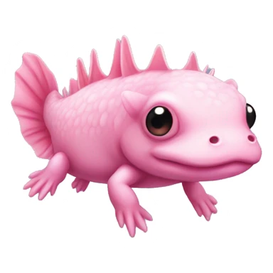 pink axolotl sticker