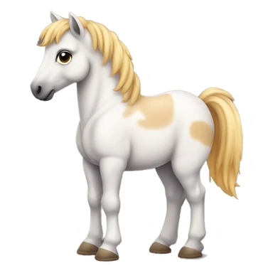 extremely cute full body baby horse sticker