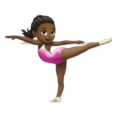 summer olympics girl gymnastics beam sticker