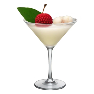 lychee martini with no lychee garnish sticker