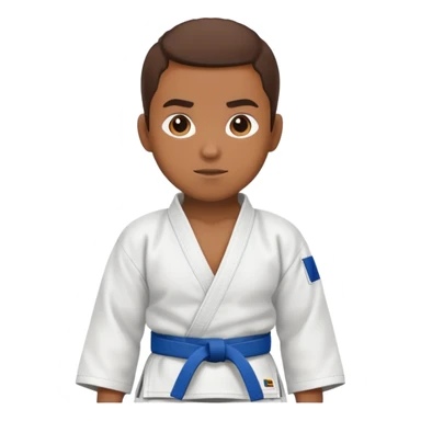 Judo gi brown belt  sticker