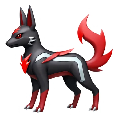 Futuristic Zangoose-Electrike-Umbreon-Houndoom-Genesect-Pokémon-Fakémon-hybrid-creature sticker