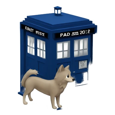 bad wolf tardis sticker