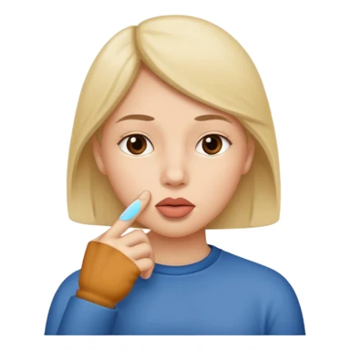 😱😡👿Kuchh Aisa Hi image Rahe Jo Apne Munh per ungali Rakhe Hue silent Rahe Uske Jaisa bahut image bnao sticker