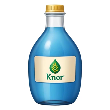 Knorr blue bottle sticker