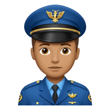 blue uniformed soldier sticker