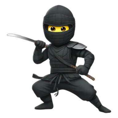 Caméléon ninja qui joue au foot sticker