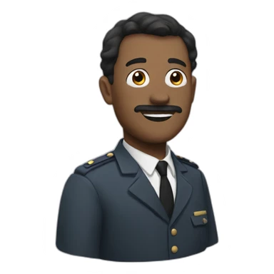 pat from bbc ghosts sticker