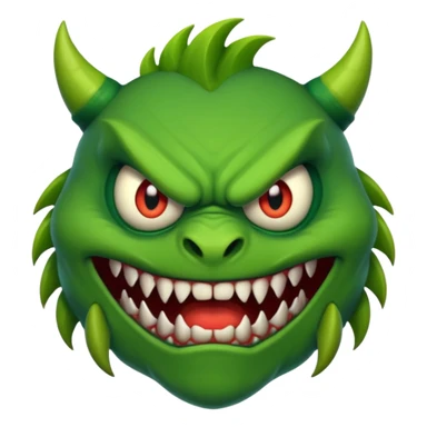 a monster with one eye in the centre of his face sticker