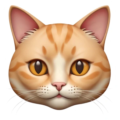 generate realistic detailed cat face in 3d style sticker
